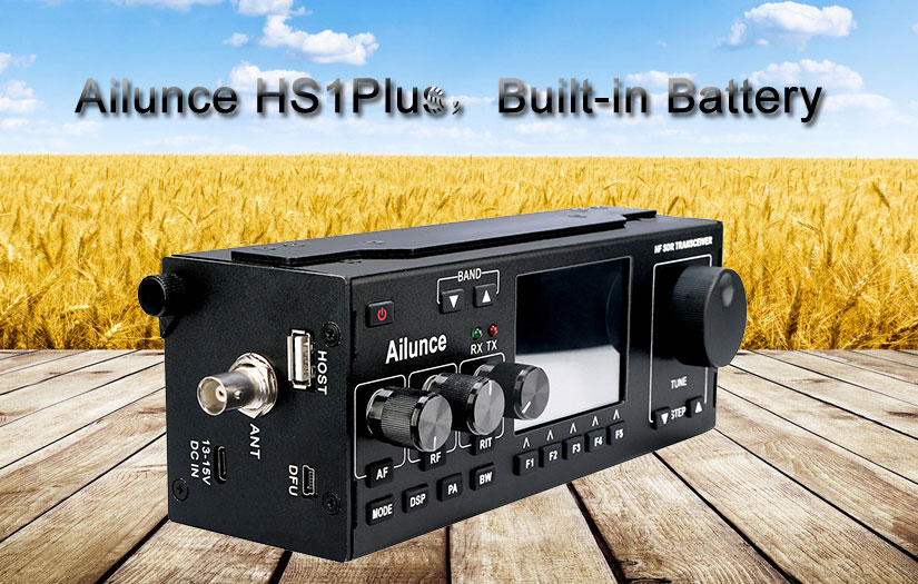 Ailunce HS1Plus SSB HF SDR HAM Transceiver Built-in Batery